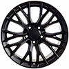 OE Wheels cv22-18105-5475-56b1 | 18 Replica Wheel CV22 C7 Z06 Rim 18x10.5 Black Wheel Chevrolet Corvette (rear only) 1988-2004; 1988-2004 Alternate Image 2