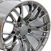 OE Wheels cv22-18105-5475-56c | 18 Replica Wheel CV22 C7 Z06 Rim 18x10.5 Chrome Wheel Chevrolet Corvette (rear only) 1988-2004; 1988-2004 Alternate Image 1