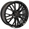 OE Wheels cv22c-19085-5475-56b | 19 Replica Wheel CV22 C7 Z06 Rim 19x8.5 Black Wheel Chevrolet Camaro 1993-2002; 1993-2002 Alternate Image 2