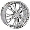 OE Wheels cv22c-19085-5475-56c | 19 Replica Wheel CV22 C7 Z06 Rim 19x8.5 Chrome Wheel Chevrolet Corvette (front only) 2005-2019; 2005-2019 Alternate Image 2