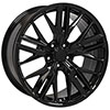 OE Wheels cv25-20085-5120-35b | 20 Replica Wheel CV25 Fits Camaro ZL1 Rim 20x8.5 Black Wheel Chevrolet Camaro 2010-2015; 2010-2015 Alternate Image 2