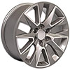 OE Wheels cv26-20090-6550-28ms | 20 Replica Wheel CV26 Silverado LTZ Rim 20x9 Machined Wheel GMC Sierra 1500 1999-2022; 1999-2022 Alternate Image 2