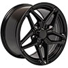 OE Wheels cv31-17095-5475-56b | 17 Replica Wheel CV31 C7 ZR1 Rim 17x9.5 Black Wheel Chevrolet Camaro 1993-2002; 1993-2002 Alternate Image 2