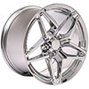 OE Wheels cv31-18105-5475-56c | 18 Replica Wheel CV31 C7 ZR1 Rim 18x10.5 Chrome Wheel Chevrolet Corvette (rear only) 1988-2004; 1988-2004 Alternate Image 2