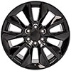 OE Wheels cv32-20090-6550-28b | 20 Replica Wheel CV32 Silverado Rim 20x9 Black Wheel Chevrolet C2500 1988-2000; 1988-2000 Alternate Image 1