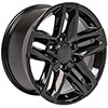 OE Wheels cv34-18085-6550-26b | 18 Replica Wheel CV34 Silverado Rim 18x8.5 Black Wheel Chevrolet C2500 1988-2000; 1988-2000 Alternate Image 2