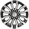 OE Wheels cv35-18085-6550-24mg | 18 Replica Wheel CV35 GMC Sierra 1500 Gunmetal Machined 18x8.5 GMC Yukon 1992-2022; 1992-2022 Alternate Image 1