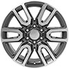 OE Wheels cv36-20090-6550-24mg | 20 Replica Wheel CV36 GMC Sierra 1500 Gunmetal Machined 20x9 GMC Yukon 1992-2022; 1992-2022 Alternate Image 1