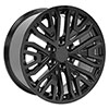 OE Wheels cv37-20090-6550-28b | 20 Replica Wheel CV37 Sierra 1500 Black 20x9 GMC Yukon 1992-2022; 1992-2022 Alternate Image 2