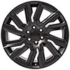 OE Wheels cv39-22090-6550-28b1-ib | 22 Replica Wheel CV39 GMC Sierra Rim 22x9 Satin w/Black Wheel Chevrolet Suburban 1500 1988-2022; 1988-2022 Alternate Image 1