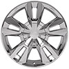 OE Wheels cv40-22090-6550-24c | 22 Replica Wheel CV40 Tahoe Rim 22x9 Chrome Wheel Chevrolet Tahoe 1995-2022; 1995-2022 Alternate Image 1