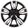 OE Wheels cv40-22090-6550-24mb | 22 Replica Wheel CV40 Tahoe Rim 22x9 Black Machd Wheel Chevrolet C2500 1988-2000; 1988-2000 Alternate Image 1