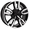 OE Wheels cv40-22090-6550-24mb | 22 Replica Wheel CV40 Tahoe Rim 22x9 Black Machd Wheel Chevrolet C2500 1988-2000; 1988-2000 Alternate Image 2