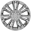 OE Wheels cv43-22090-6550-24c | 22 Replica Wheel CV43 Silverado Rim 22x9 Chrome Wheel GMC Sierra 1500 1999-2018; 1999-2018 Alternate Image 1