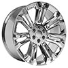 OE Wheels cv43-24100-6550-24c | 24 Replica Wheel CV43 Silverado Rim 24x10 Chrome Wheel Chevrolet Silverado 1500 1999-2018; 1999-2018 Alternate Image 2