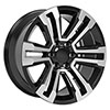 OE Wheels cv44-20090-6550-24mb | 20 Replica Wheel CV44 GMC Yukon Denali Black Machined 20x9 Chevrolet Suburban 1500 1988-2022; 1988-2022 Alternate Image 2