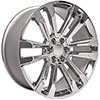 OE Wheels cv44-24100-6550-24c | 24 Replica Wheel CV44 GMC Sierra Denali Rim 24x10 Chrome Wheel Cadillac Escalade 1999-2020; 1999-2020 Alternate Image 2