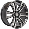 OE Wheels cv44-24100-6550-24mhb | 24 Replica Wheel CV44 Yukon Rim 24x10 Hyper Machd Wheel ET24 GMC Yukon 1992-2020; 1992-2020 Alternate Image 2