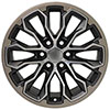 OE Wheels cv54-17080-6120-33mg1 | 17 Replica Wheel CV54 Fits Chevy Colorado ZR2 Satin Gunmetal Machd 17x8 Chevrolet Colorado 2015-2022; 2015-2022 Alternate Image 1