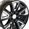 OE Wheels cv73-20085-6550-24b-ic | 20 Replica Wheel CV73 Tahoe Rim 20x8.5 Black Wheel Chevrolet Tahoe 1995-2022; 1995-2022 Alternate Image 1