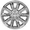 OE Wheels cv73b-22090-6550-24c-ic | 22 Replica Wheel CV73B Tahoe Rim 22x9 Chrome Wheel Chevrolet Suburban 1500 1988-2020; 1988-2020 Alternate Image 1