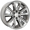 OE Wheels cv73b-22090-6550-24hb-ic | 22 Replica Wheel CV73B Tahoe Rim 22x9 Hyper w/Chrome Wheel Chevrolet Suburban 1500 1988-2020; 1988-2020 Alternate Image 2