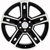 OE Wheels cv74b-22090-6550-24mb | 22 Replica Wheel CV74B Silverado Rim 22x9 Black Machd Wheel GMC Yukon 1992-2020; 1992-2020 Alternate Image 1