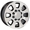 OE Wheels cv75a-18080-8650-12mb | 18 Replica Wheel CV75A GMC Sierra Rim 18x8 Machined Wheel Chevrolet Express 2500 1997-2018; 1997-2018 Alternate Image 2