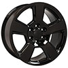 OE Wheels cv76-20090-6550-27b | 20 Replica Wheel CV76 Tahoe Rim 20x9 Black Wheel Chevrolet Suburban 1500 1988-2022; 1988-2022 Alternate Image 2