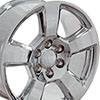 OE Wheels cv76-20090-6550-27c | 20 Replica Wheel CV76 Tahoe Rim 20x9 Chrome Wheel Chevrolet Tahoe 1995-2022; 1995-2022 Alternate Image 1