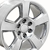 OE Wheels cv76-20090-6550-27p | 20 Replica Wheel CV76 Tahoe Rim 20x9 Polished Wheel Chevrolet Suburban 1500 1988-2022; 1988-2022 Alternate Image 1