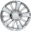 OE Wheels cv77-20090-6550-27c | 20 Replica Wheel CV77 20x9 Chrome Wheel Chevrolet Tahoe 1995-2022; 1995-2022 Alternate Image 2