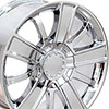 OE Wheels cv77-20090-6550-27c | 20 Replica Wheel CV77 20x9 Chrome Wheel Chevrolet Tahoe 1995-2022; 1995-2022 Alternate Image 1