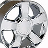 OE Wheels cv79-20085-6550-30c | 20 Replica Wheel CV79 20x8.5 Chrome Wheel Chevrolet C2500 1988-2000; 1988-2000 Alternate Image 1