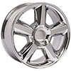 OE Wheels cv83-20085-6550-31c | 20 Replica Wheel CV83 Tahoe Rim 20x8.5 Chrome Wheel Chevrolet C2500 1988-2000; 1988-2000 Alternate Image 2