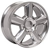 OE Wheels cv83-20085-6550-31p | 20 Replica Wheel CV83 Tahoe Rim 20x8.5 Polished Wheel Chevrolet Suburban 1500 1988-2020; 1988-2020 Alternate Image 2