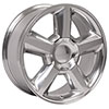 OE Wheels cv83-22090-6550-31p | 22 Replica Wheel CV83 Tahoe Rim 22x9 Polished Wheel Chevrolet Suburban 1500 1988-2020; 1988-2020 Alternate Image 2