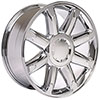 OE Wheels cv85-20085-6550-31c | 20 Replica Wheel CV85 GMC Sierra Rim 20x8.5 Chrome Wheel Chevrolet C2500 1988-2000; 1988-2000 Alternate Image 2