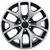 OE Wheels cv92-22090-6550-31mb | 22 Replica Wheel CV92 GMC Sierra Rim 22x9 Machined Wheel Chevrolet Tahoe 1995-2020; 1995-2020 Alternate Image 2