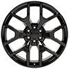 OE Wheels cv92-24100-6550-31b | 24 Replica Wheel CV92 GMC Sierra Rim 24x10 Black Wheel Chevrolet Tahoe 1995-2020; 1995-2020 Alternate Image 1