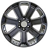 OE Wheels cv93-20085-6550-31g-ic | 20 Replica Wheel CV93 Silverado Rim 20x8.5 Gunmetal Wheel Chevrolet Silverado 1500 1999-2018; 1999-2018 Alternate Image 2