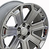 OE Wheels cv93-22090-6550-31hb-ic | 22 Replica Wheel CV93 Silverado Rim 22x9 Hyper Wheel Cadillac Escalade 1999-2020; 1999-2020 Alternate Image 1