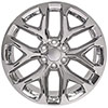 OE Wheels cv98-22090-6550-24c-i | 22 Replica Wheel CV98 Silverado Rim 22x9 Chrome Wheel GMC Sierra 1500 1999-2018; 1999-2018 Alternate Image 1