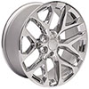 OE Wheels cv98-22090-6550-24c-i | 22 Replica Wheel CV98 Silverado Rim 22x9 Chrome Wheel GMC Sierra 1500 1999-2018; 1999-2018 Alternate Image 2