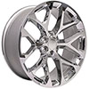 OE Wheels cv98-24100-6550-24c-i | 24 Replica Wheel CV98 Silverado Rim 24x10 Chrome Wheel Cadillac Escalade 1999-2020; 1999-2020 Alternate Image 2