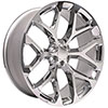 OE Wheels cv98-26100-6550-25c | 26 Replica Wheel CV98 Silverado Rim 26x10 Chrome Wheel GMC Yukon 1992-2020; 1992-2020 Alternate Image 2