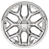 OE Wheels cv98-d22095-6550-24c-ic | 22 Replica Wheel CV98 Silverado Rim 22x9.5 Chrome Wheel GMC Yukon 1992-2020; 1992-2020 Alternate Image 1