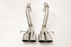 B&B Billy Boat Exhaust FCOR-0510 | B&B Corvette C6 Bullet System Quad 4.5 Double Wall Oval Tips; 2009-2013 Alternate Image 1