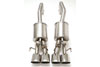 B&B Billy Boat Exhaust FCOR-0559 | B&B Billy Boat Exhaust Billy Boat Corvette Fusion Exhaust C6 Quad Oval Tips for Factory NPP; 2009-2013 Alternate Image 1