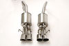 B&B Billy Boat Exhaust FCOR-0564 | B&B Billy Boat Exhaust Billy Boat Corvette Fusion Exhaust C6 Quad Round Tips for Factory NPP; 2009-2013 Alternate Image 2